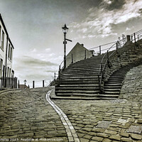 Buy canvas prints of At the fork in the road - Whitby by Richard Perks