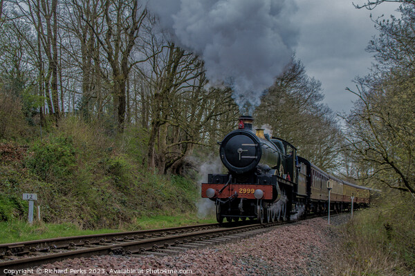 Great Western Lady of Legend steaming in the wood Picture Board by Richard Perks
