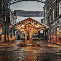 Buy canvas prints of Start of the day Shambles Market by Richard Perks