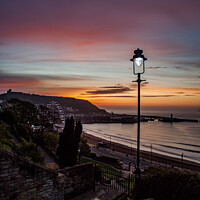 Buy canvas prints of Portrait of Scarborough Sunrise by Richard Perks