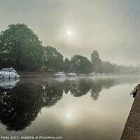Buy canvas prints of Misty Morning on the Ouse by Richard Perks