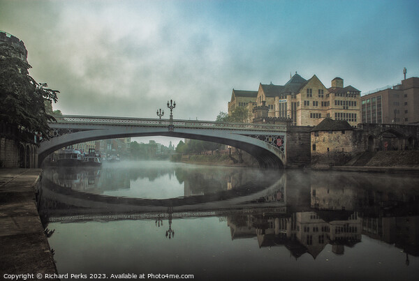 Lendal Bridge in the mists Picture Board by Richard Perks