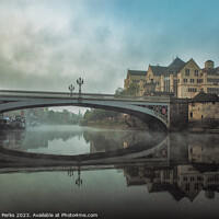 Buy canvas prints of Lendal Bridge in the mists by Richard Perks