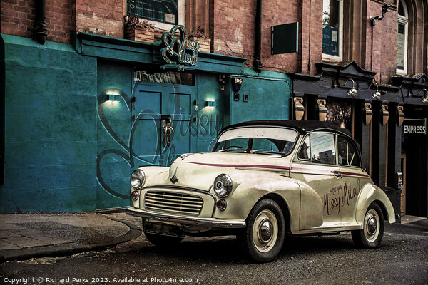 Classic Morris Minor convertible Picture Board by Richard Perks