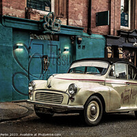 Buy canvas prints of Classic Morris Minor convertible by Richard Perks
