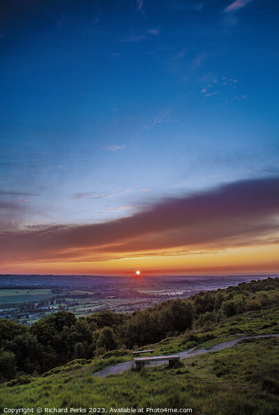 Wharfedale Sunrise Picture Board by Richard Perks