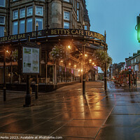 Buy canvas prints of Rainy Morning in Harrogate by Richard Perks
