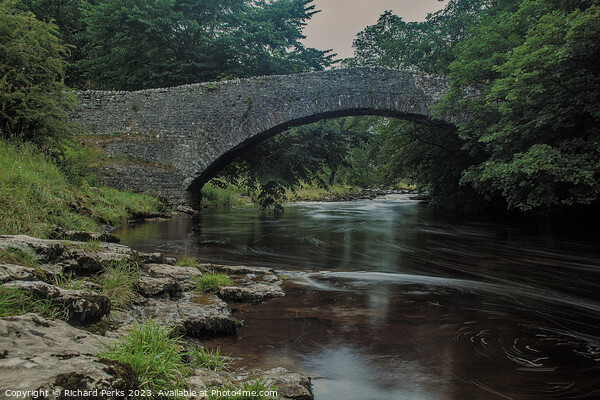 Stone Bridge over the Ribble  Picture Board by Richard Perks