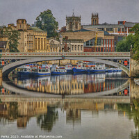 Buy canvas prints of Lendal Bridge Reflections by Richard Perks