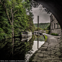 Buy canvas prints of Rochdale Canal Reflection by Richard Perks