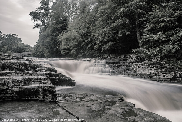 Stainforth Water falls Picture Board by Richard Perks