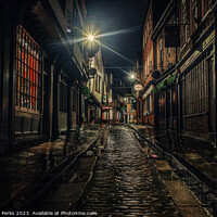 Buy canvas prints of York streets in the Rain by Richard Perks
