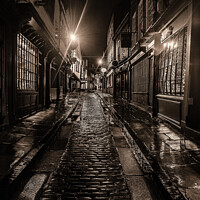 Buy canvas prints of Rainy Nights in The Shambles by Richard Perks