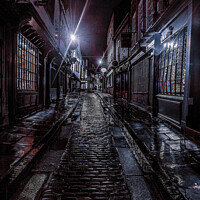Buy canvas prints of The Shambles In Reflection by Richard Perks