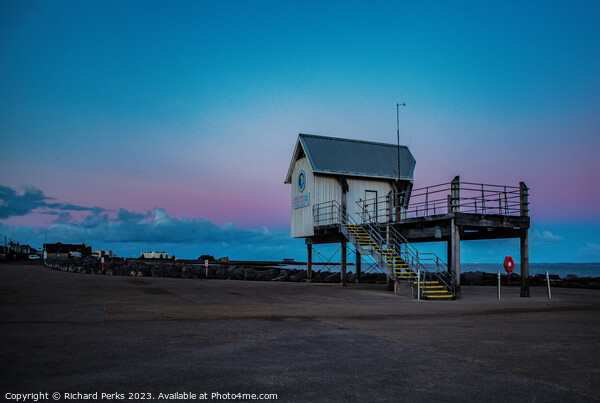 Pink Skies over Morecambe Bay Picture Board by Richard Perks