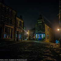 Buy canvas prints of Cold Winter Morning Haworth by Richard Perks