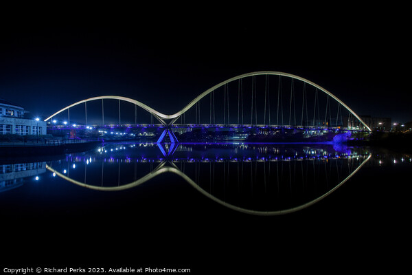 Darkness and Light - Infinity Bridge Picture Board by Richard Perks