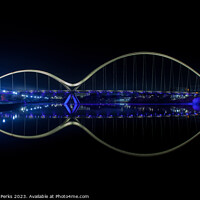 Buy canvas prints of Darkness and Light - Infinity Bridge by Richard Perks