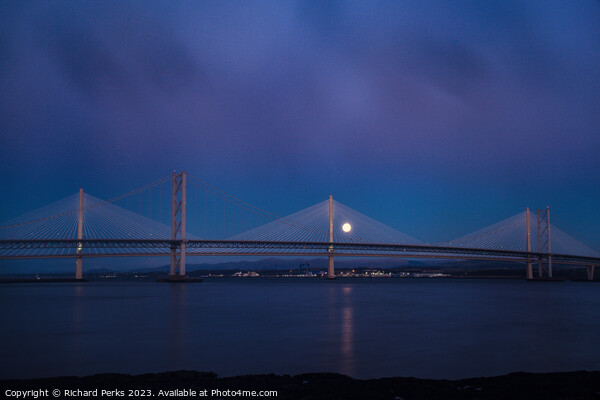 Queensferry Crossings and the Moon Picture Board by Richard Perks