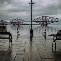 Buy canvas prints of Stormy Weather on the Forth by Richard Perks