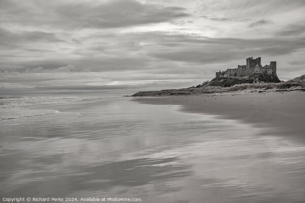Bamburgh Sands Picture Board by Richard Perks