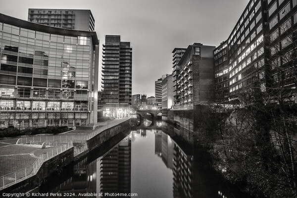 Lowry Hotel and the Irwell Picture Board by Richard Perks