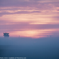 Buy canvas prints of Leeds Bradford Airport Tower in the Fog by Richard Perks