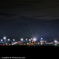 Buy canvas prints of Bright Lights of Leeds Bradford Airport by Richard Perks