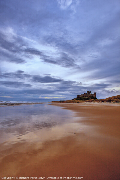 Bamburgh Sands Picture Board by Richard Perks