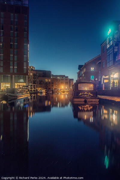 Twilight at Leeds Dock Picture Board by Richard Perks