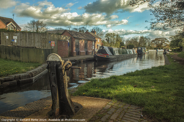 Penkridge Lock - Shropshire Union Canal Picture Board by Richard Perks
