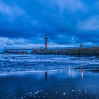 Buy canvas prints of Storm over Whitby by Richard Perks