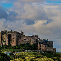 Buy canvas prints of Bamburgh Castle by Richard Perks
