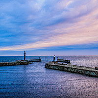 Buy canvas prints of A tale of two piers by Richard Perks