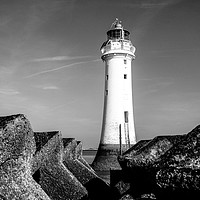 Buy canvas prints of New Brighton lighthouse by Richard Perks