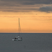 Buy canvas prints of Little boat, big sea by Richard Perks