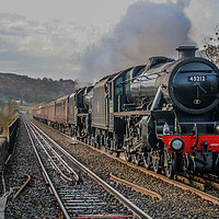 Buy canvas prints of steaming through the countryside by Richard Perks