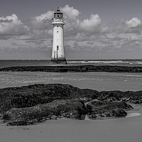 Buy canvas prints of lighthouse in the clouds by Richard Perks