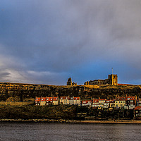 Buy canvas prints of evening sunshine in whitby by Richard Perks