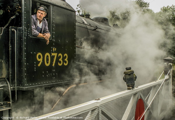 letting off steam at Oakworth  Picture Board by Richard Perks