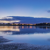 Buy canvas prints of Daybreak at the dam by Richard Perks