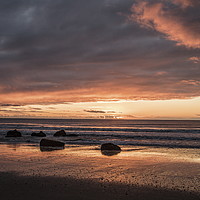Buy canvas prints of Red sky dawning by Richard Perks