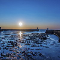 Buy canvas prints of Whitehaven Sunset by Richard Perks