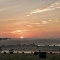 Buy canvas prints of monday morning mist by Richard Perks