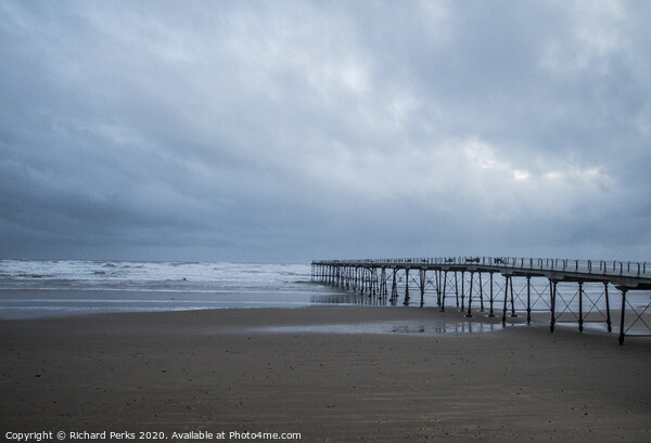 Empty Beach at Saltburn Picture Board by Richard Perks