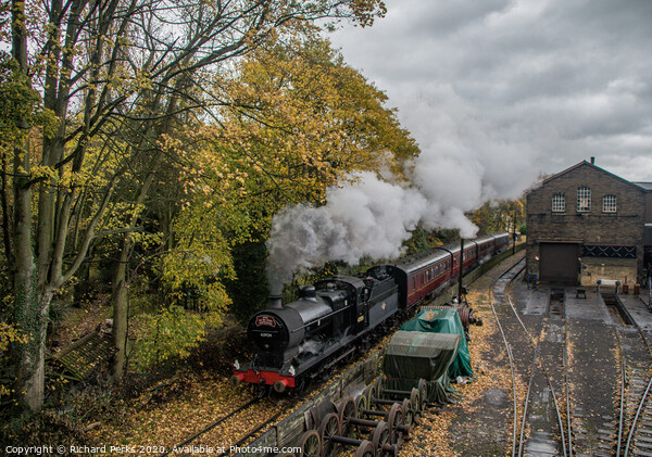Autumn Steam Picture Board by Richard Perks