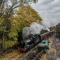 Buy canvas prints of Autumn Steam by Richard Perks
