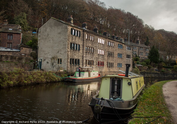 Hebden bridge barges Picture Board by Richard Perks