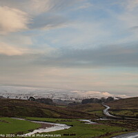 Buy canvas prints of The River and Road to Hawes by Richard Perks