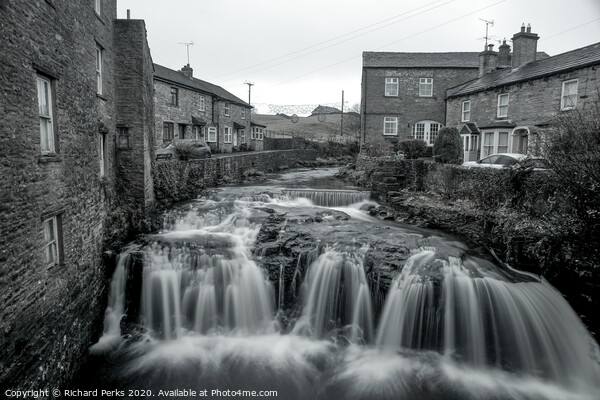 Majestic Waterfall in Hawes Picture Board by Richard Perks